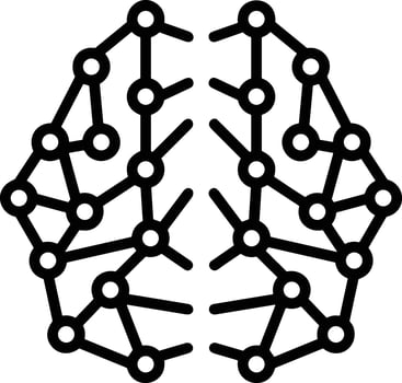 Brain idea symbol icon vector image. Illustration of the creative intelligence think design image. EPS 10