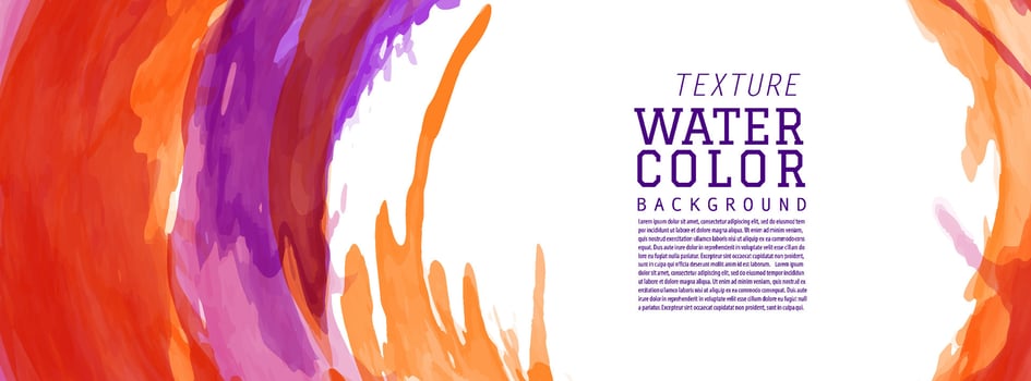 Colorful surface of splash watercolor banner vector
