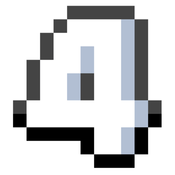 Pixel Number 4 With Black Line. png