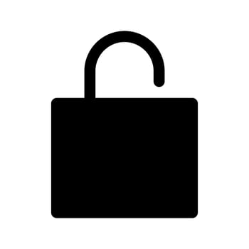Unlock Icon Vector Symbol Design Illustration