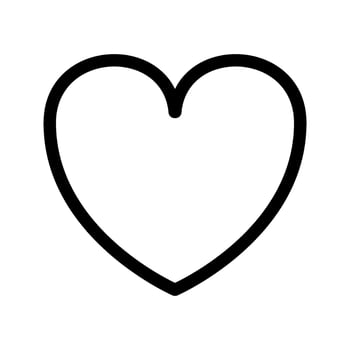 Heart Icon Vector Symbol Design Illustration
