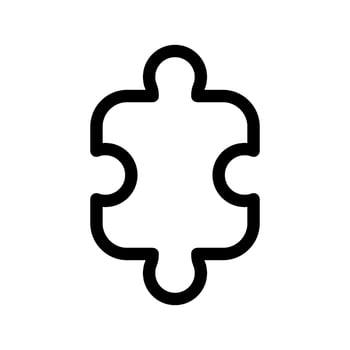 Puzzle Icon Vector Symbol Design Illustration