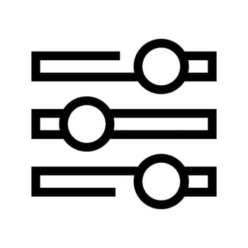 Preference Icon Vector Symbol Design Illustration