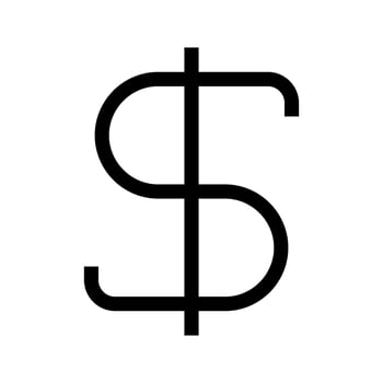 Dollar Icon Vector Symbol Design Illustration