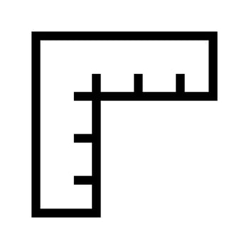 Ruler Icon Vector Symbol Design Illustration