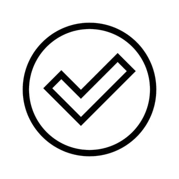 Check Icon Vector Symbol Design Illustration