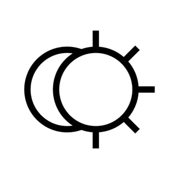 Light Mode Icon Vector Symbol Design Illustration