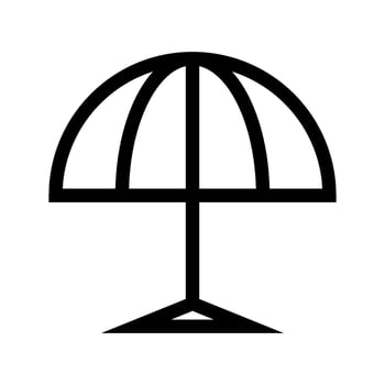 Umbrella Icon Vector Symbol Design Illustration