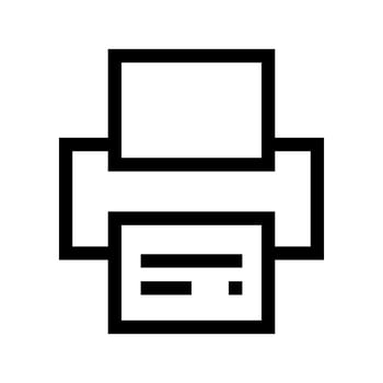 Print Icon Vector Symbol Design Illustration