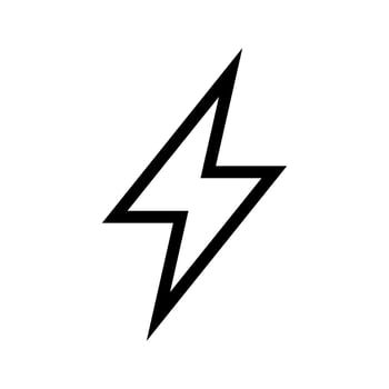 Flash Icon Vector Symbol Design Illustration