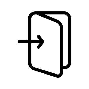 Login Icon Vector Symbol Design Illustration