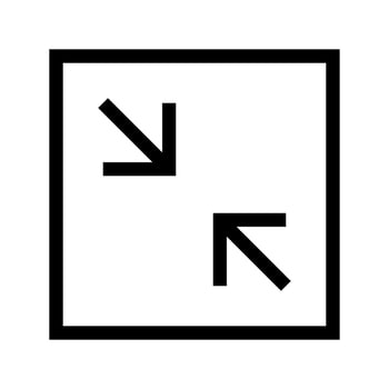 Shrink Icon Vector Symbol Design Illustration