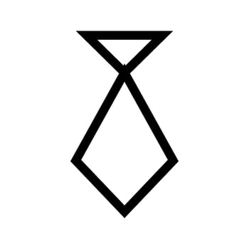 Tie Icon Vector Symbol Design Illustration