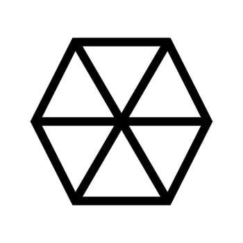 Hexagon Icon Vector Symbol Design Illustration