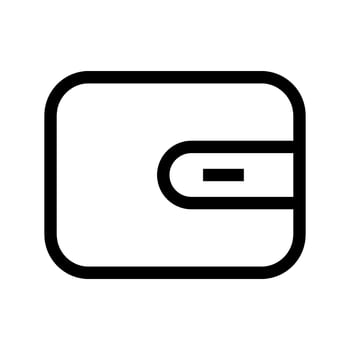Wallet Icon Vector Symbol Design Illustration