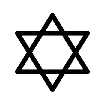 Star Of David Icon Vector Symbol Design Illustration