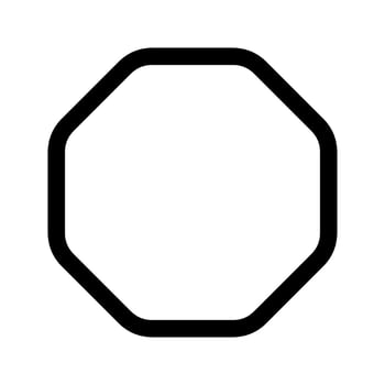 Octagon Icon Vector Symbol Design Illustration