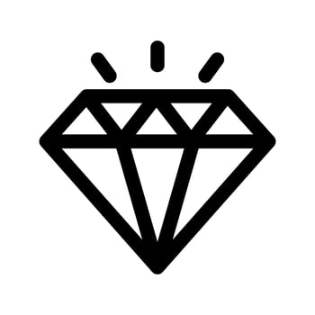 Diamond Icon Vector Symbol Design Illustration