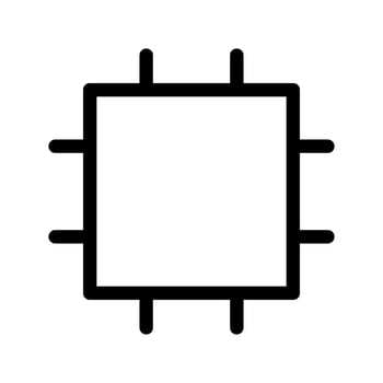 Cpu Icon Vector Symbol Design Illustration