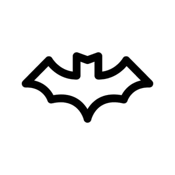 Bat Icon Vector Symbol Design Illustration