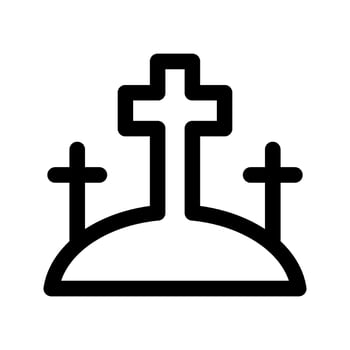 Holy Crosses Icon Vector Symbol Design Illustration
