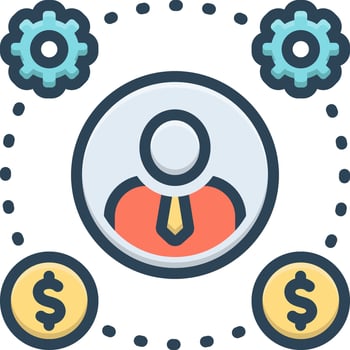 color icon for scheme vector
