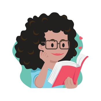 national book lovers day vector illustration