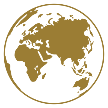 World Map on Globe Silhouette for Icon, Symbol, App, Website, Pictogram, Logo Type, Art Illustration or Graphic Design Element. Format PNG