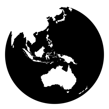 Indonesia Map on the World Map Globe Silhouette, can use for Icon, Symbol, App, Website, Pictogram, Logo Type, Art Illustration or Graphic Design Element. Format PNG