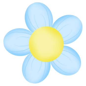 Colorful little daisy png