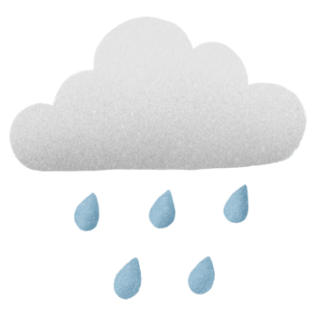 Weather Raining Cloudy Illustration Hand Drawn Doodle png