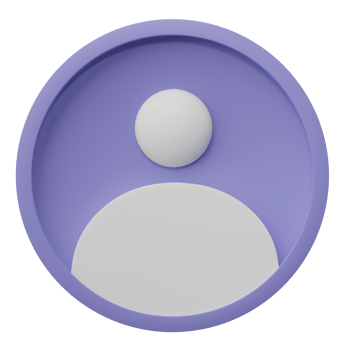3D rendering, people avatar icon isolated on transparent background png