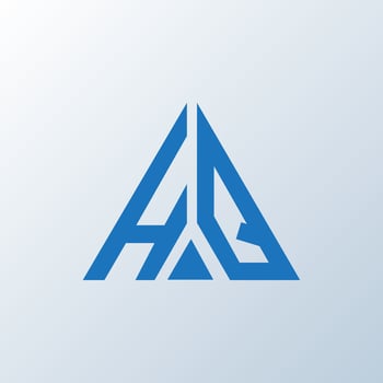 HQ letter logo creative design. HQ unique design. vector