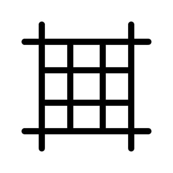 Grid Icon Vector Symbol Design Illustration