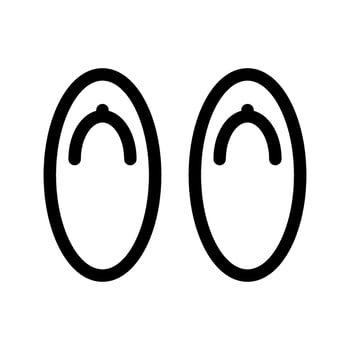 Slippers Icon Vector Symbol Design Illustration