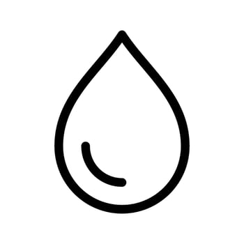 Droplet Icon Vector Symbol Design Illustration