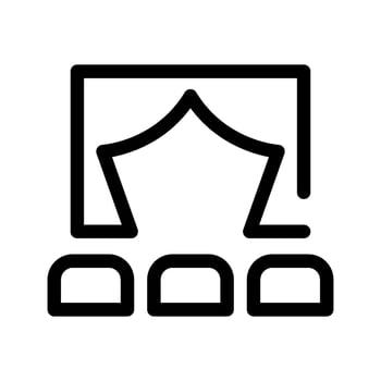 Theater Icon Vector Symbol Design Illustration