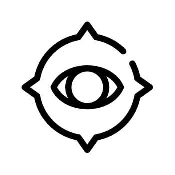 Eye Target Icon Vector Symbol Design Illustration