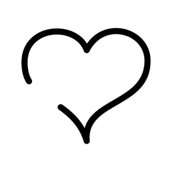 Heart Icon Vector Symbol Design Illustration