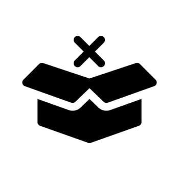 Shipping Failed Icon Vector Symbol Design Illustration