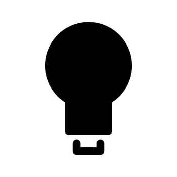 Light On Icon Vector Symbol Design Illustration