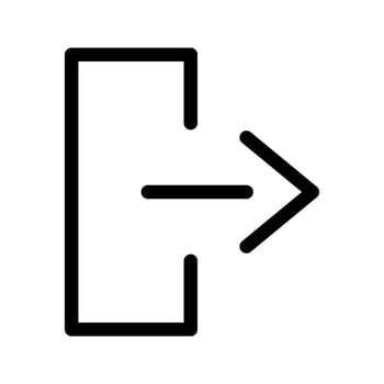 Exit Icon Vector Symbol Design Illustration