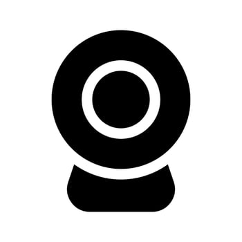 Webcam Icon Vector Symbol Design Illustration