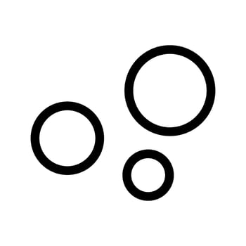 Bubbles Icon Vector Symbol Design Illustration