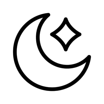 Moon Icon Vector Symbol Design Illustration