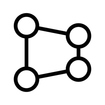 Perspective Transform Icon Vector Symbol Design Illustration