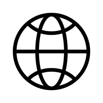 Globe Icon Vector Symbol Design Illustration
