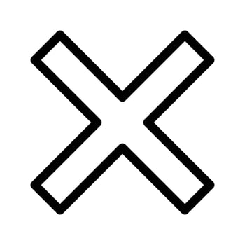 Cancel Icon Vector Symbol Design Illustration