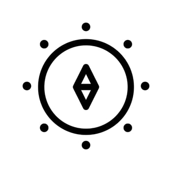 Compass Icon Vector Symbol Design Illustration