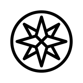 Compass Icon Vector Symbol Design Illustration